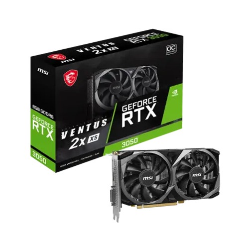 MSI GeForce RTX 3050 VENTUS 2X XS 8GB OC GDDR6 Graphics Card