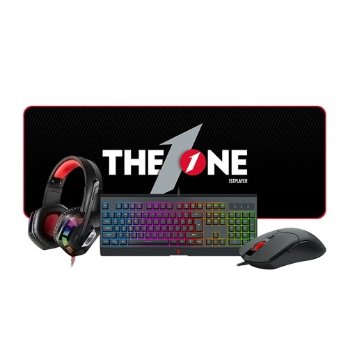 1ST PLAYER KT1 COMBO KEYBOARD+MOUSE+HEAD PHONE + MOUSE PAD