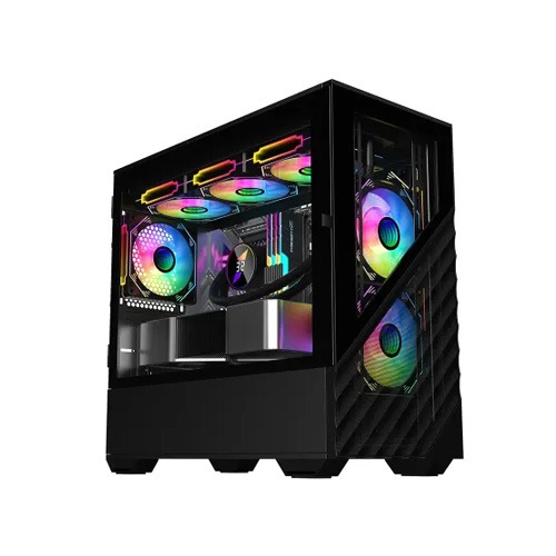 1STPLAYER D7 ATX Gaming Casing Black