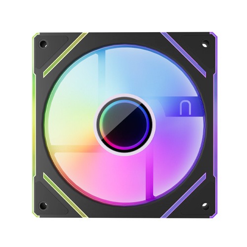 1stPlayer FC7 3 in 1 120mm ARGB Case Fans with Remote and Hub Black