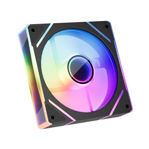1stPlayer FC7 3 in 1 120mm ARGB Case Fans with Remote and Hub Black