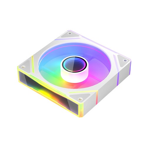 1stPlayer FC7 3 in 1 120mm ARGB Case Fans with Remote and Hub White