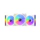 1stPlayer FC7 3 in 1 120mm ARGB Case Fans with Remote and Hub White