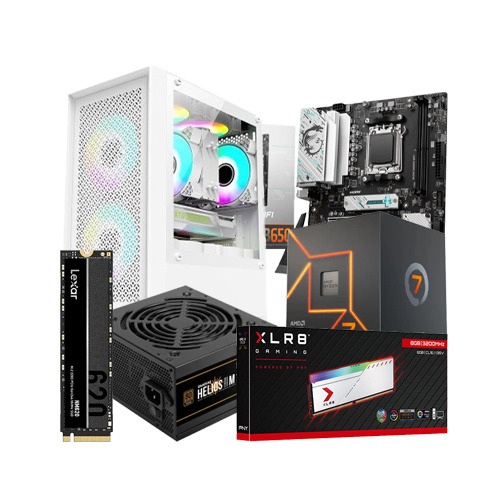AMD Ryzen 7 7700 Gaming Processor with MSI B650M Motherboard Budget Desktop PC