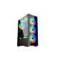 Aptech AP-8307B ARGB Gaming Casing- Black