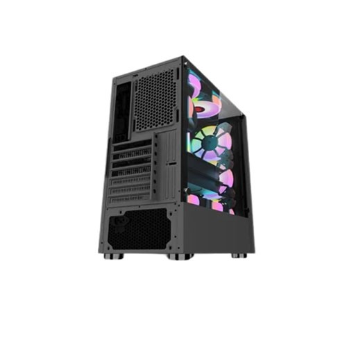 Aptech AP-8307B ARGB Gaming Casing- Black