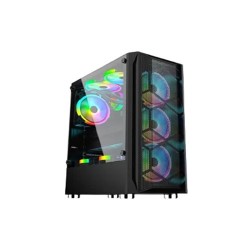 APTECH AP-8308B ARGB GAMING CASE (BLACK)