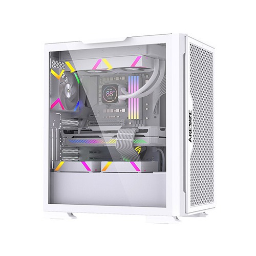 Aresze KT02W Mid-Tower White Gaming Casing