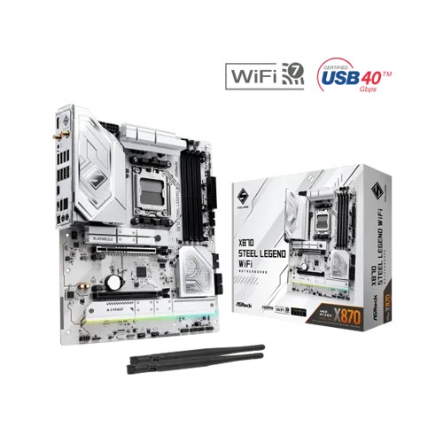 ASROCK X870 STEEL LEGEND WIFI AMD X870 Chipset ATX Motherboard
