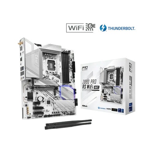 ASROCK Z890 PRO RS WIFI WHITE LGA 1851 ATX Motherboard