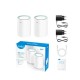 Cudy M1300 AC1200 1200mbps Gigabit Whole Home Mesh WiFi Router (2 Pack)