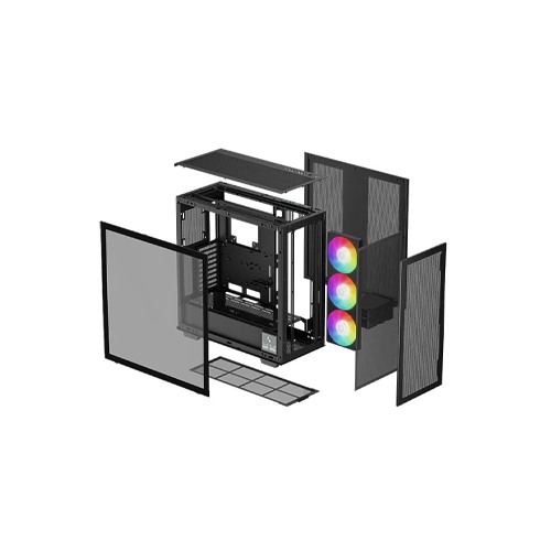 DeepCool Morpheus ATX Modular Airflow Gaming Case (BLACK)
