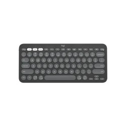 Logitech Pebble Keys 2 K380S Bluetooth Multi Device Tonal Graphite Keyboard