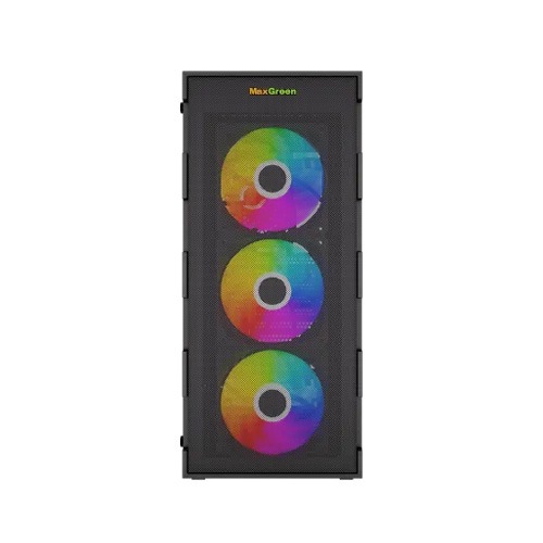 MaxGreen PS195-10-M Mid-Tower ATX Gaming Case With 4 ARGB Fan