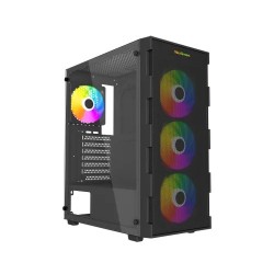 MaxGreen PS195-10-M Mid-Tower ATX Gaming Case With 4 ARGB Fan