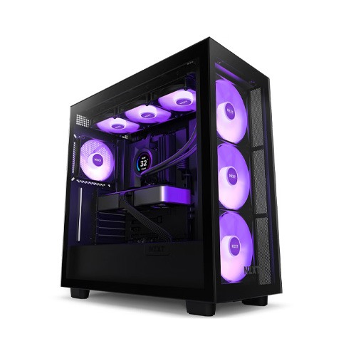 NZXT Elite 360 RGB 360mm AIO liquid cooler With RGB Controller and RGB Fans (Black) 