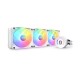 NZXT Elite 360 RGB 360mm AIO liquid cooler With RGB Controller and RGB Fans (White) 
