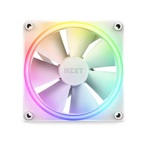 NZXT F120 RGB DUO 120mm RGB Casing Fan (White)