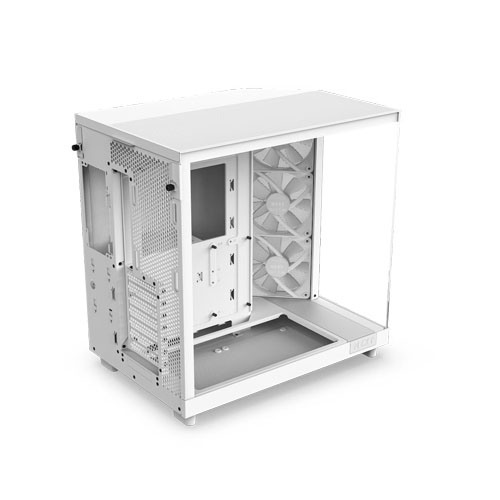 NZXT H6 Flow RGB Compact Dual-chamber ATX Case White 