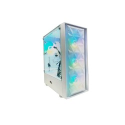 PC Power WH Wind Fury Mesh PP-GS2402 White Desktop Gaming Casing