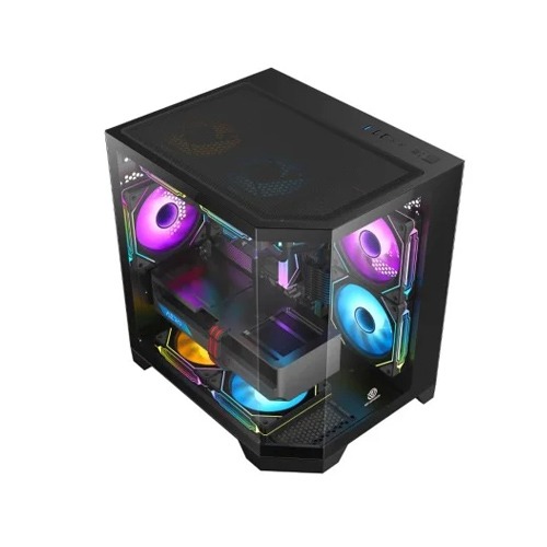 Revenger Air Box Mini 5 ARGB Infinity Fans Mid-Tower Black Gaming Desktop Case 