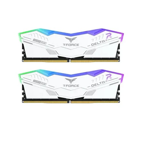 TEAM T-FORCE DELTA RGB 32GB (16GBx2) 6000MHz DDR5 Gaming RAM White