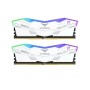 TEAM T-FORCE DELTA RGB 32GB (16GBx2) 6000MHz DDR5 Gaming RAM White