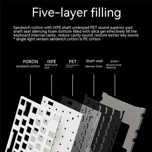 XINMENG M87 PRO Wired RGB Hotswappable Mechanical Keyboard
