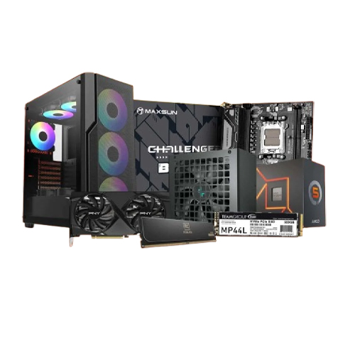 Budget PC AMD Ryzen 5 7500F Processor with Maxsun Challenger B650M Motherboard