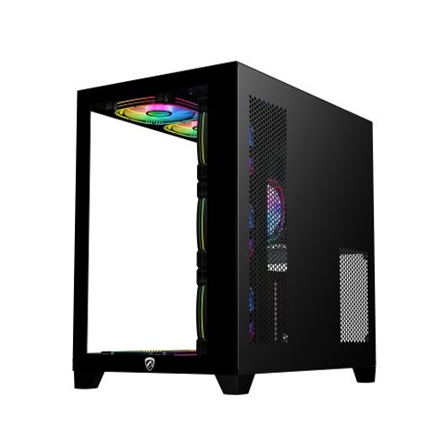 PC POWER ICEBERG V2 GAMING CASE WITH 10 ARGB FAN (Black)