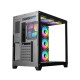 PC POWER ICEBERG V2 GAMING CASE WITH 10 ARGB FAN (Black)