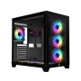 PC POWER ICEBERG V2 GAMING CASE WITH 650W PSU AND 7 ARGB FAN (Black)