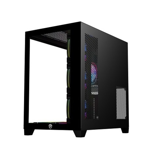 PC POWER ICEBERG V2 GAMING CASE WITH 7 ARGB FAN (Black)