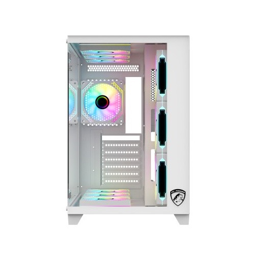 PC POWER ICEBERG V3 GAMING CASE  WITH 10 ARGB (WHITE)