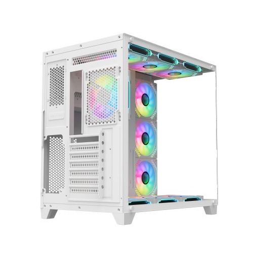 PC POWER ICEBERG V3 GAMING CASE  WITH 10 ARGB (WHITE)