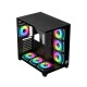 PC POWER ICEBERG V3 GAMING CASE  WITH 650W PSU & 10 ARGB (BLACK)