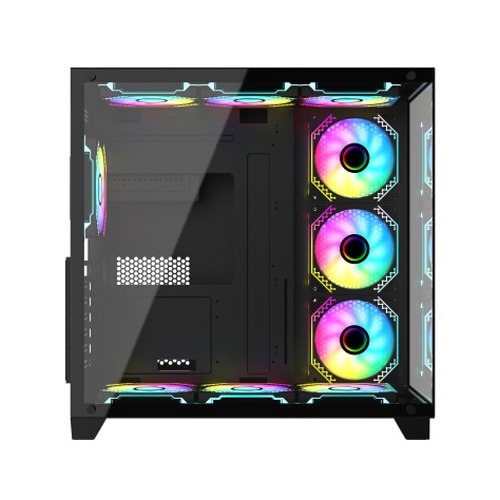 PC POWER ICEBERG V3 GAMING CASE  WITH 650W PSU & 10 ARGB (BLACK)