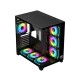 PC POWER ICEBERG V3 GAMING CASE  WITH 650W PSU & 7 ARGB (BLACK)