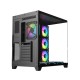 PC POWER ICEBERG V3 GAMING CASE  WITH 650W PSU & 7 ARGB (BLACK)