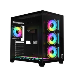 PC POWER ICEBERG V3 GAMING CASE  WITH 7 INFINITY ARGB FAN  (BLACK)
