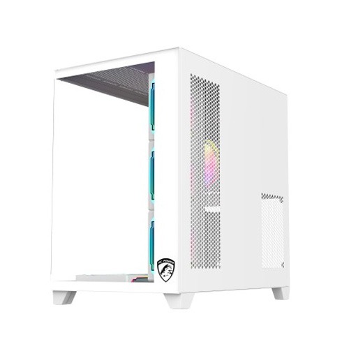 PC POWER ICEBERG V3 GAMING CASE  WITH 7 ARGB (WHITE)