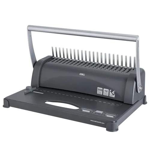 Deli E3871 350 Sheets Comb Spiral Binding Machine